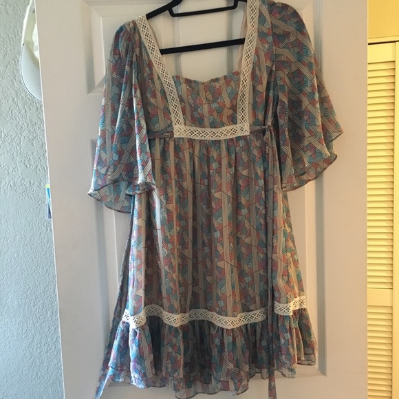 Bohemian Fall Master Piece Dress - Picture 1 of 4